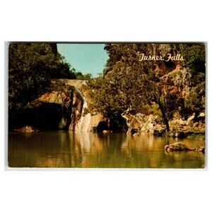 Turner Falls Davis Oklahoma Mirro-Krome Arbuckle Mountains Postcard